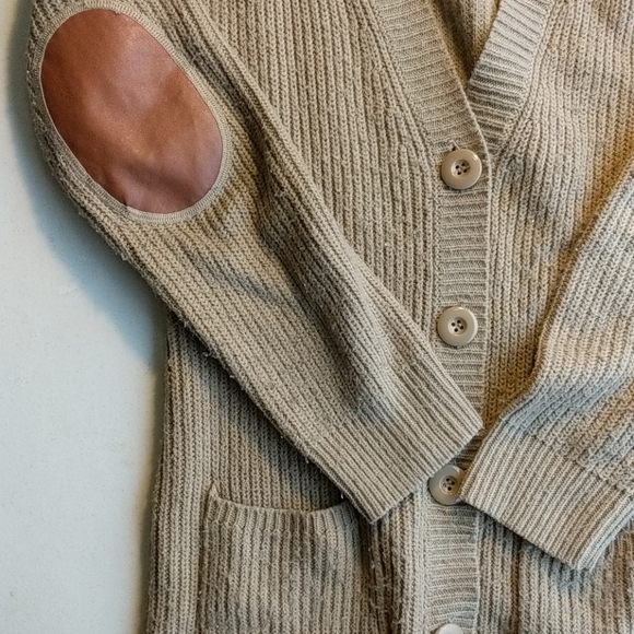 Forever 21 Knit Cardigan with elbow patches - Picture 3 of 5